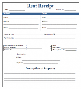 renters receipt form rent receipt template tujzx
