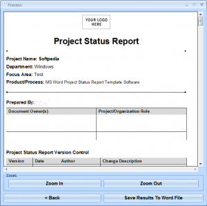 report template word ms word project status report template software