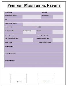 reports templates word periodic monitoring report template
