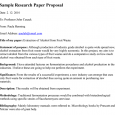 research proposal examples sample research paper proposal