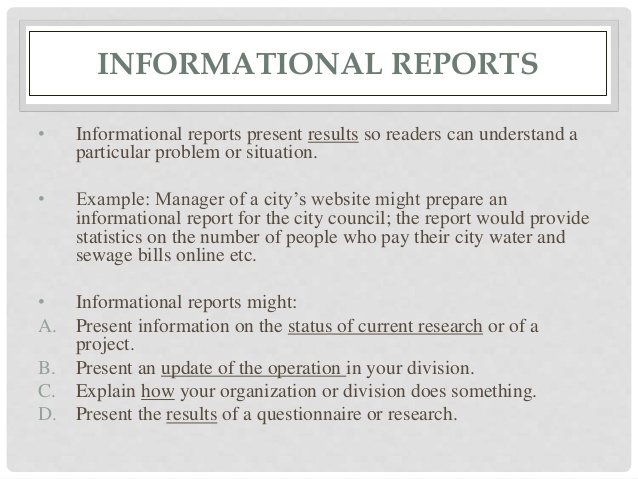 research report formats