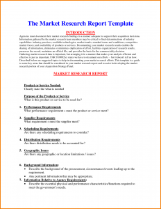 research report template market research report template