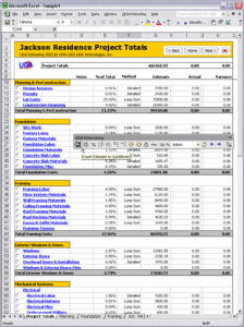 residential construction schedule template excel ss g totals