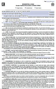 residential lease agreement pdf connecticut residential lease agreement