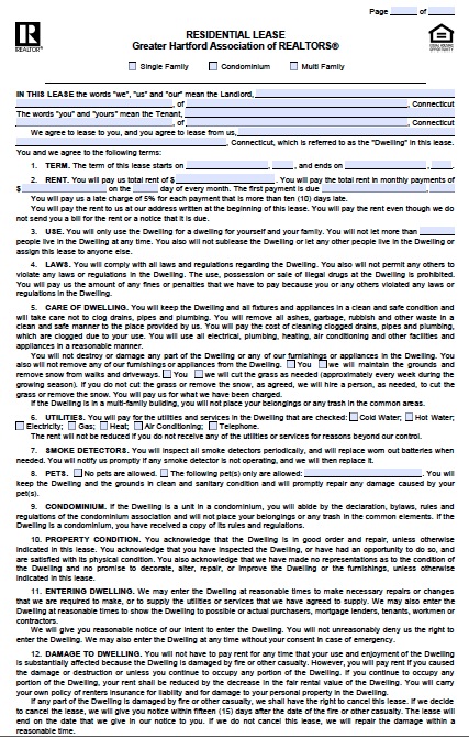 residential lease agreement pdf