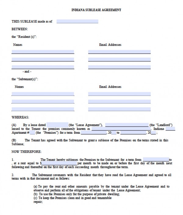 residential lease application