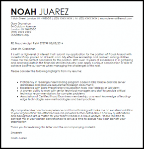 resignation letter templates free fraud analyst