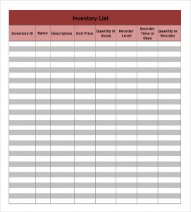 restaurant inventory sheets inventory spreadsheet