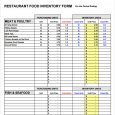 restaurant inventory spreadsheets inventory form restaurant