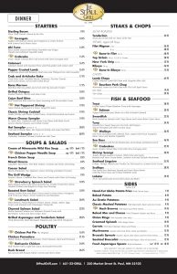 restaurant menu template free dinner menu templates free