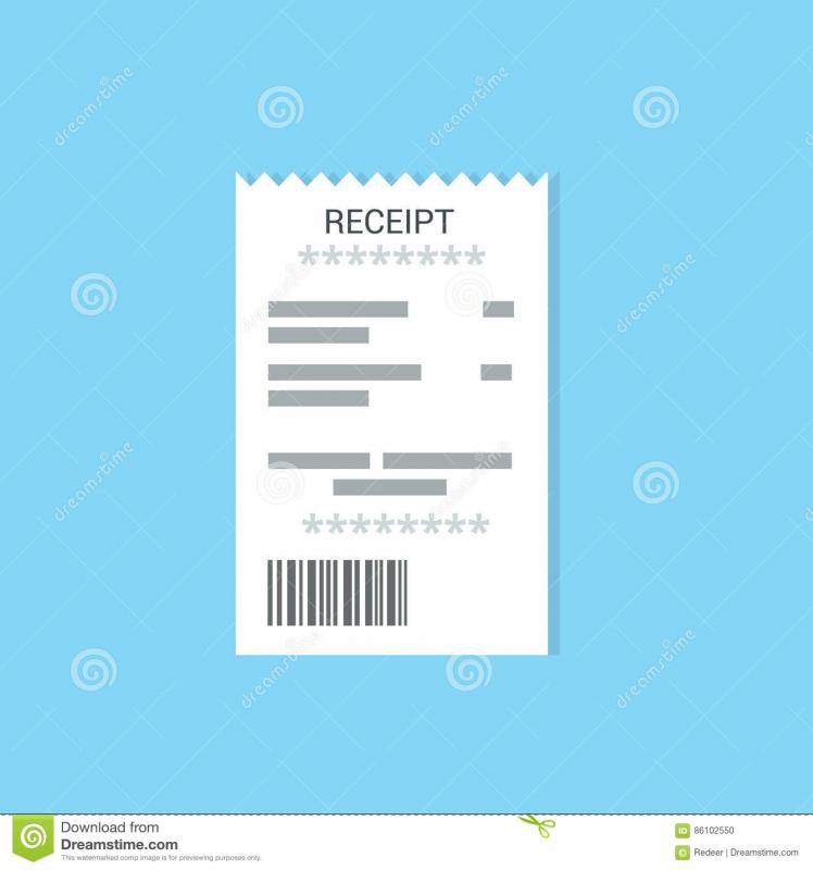 restaurant receipt template