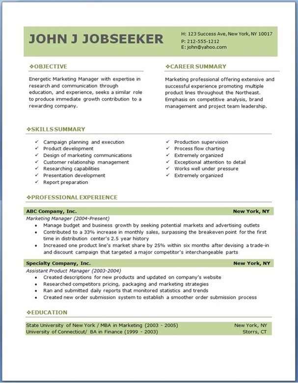 resume cover letter template free