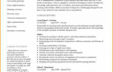 resume example for college student samples of curriculum vitae for teachers curriculum vitae examples for teachers