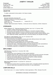 resume examples for college students colleg