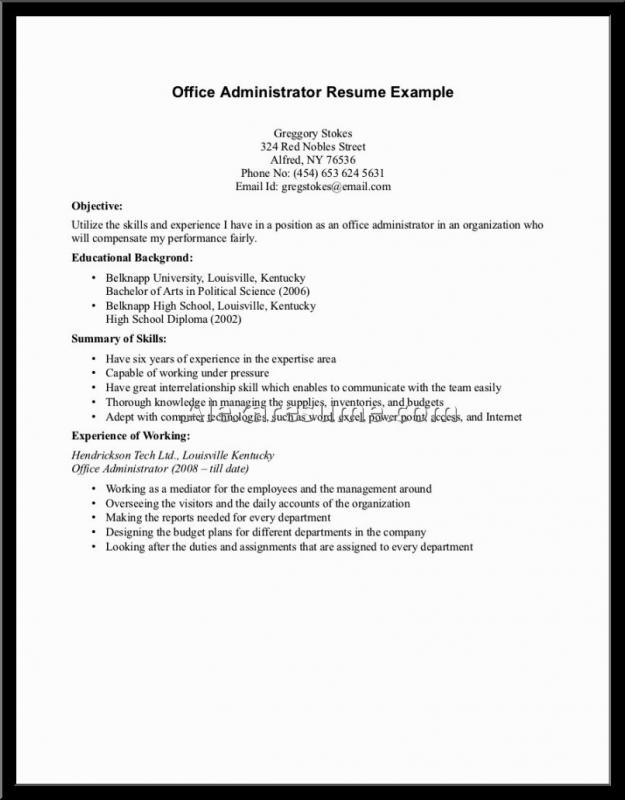 resume examples for student