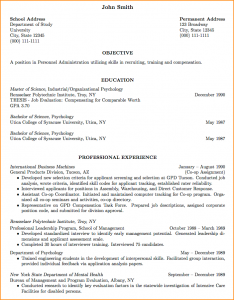 resume for a college student curriculum vitae format for job application cv