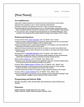 resume for high school senior irishrecruiter cv template download