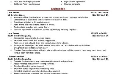 resume for waitress unforgettable lane server resume examples to stand out resume server skills resume server skills