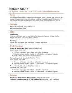 resume format download a resume templates