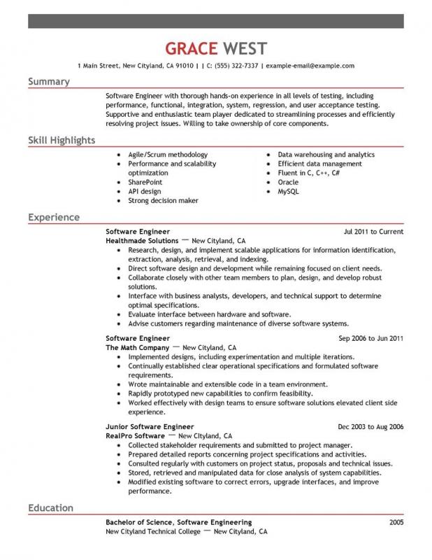 resume outline free