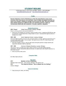 resume template for college student college graduate resume sample