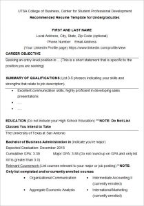 resume template for college student college student resume templates sample