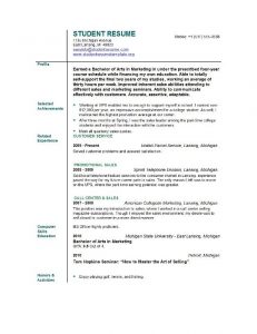 resume templates for students example student resume