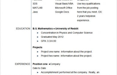 resume templates for students sample student resume template