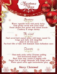 resume templates free download for microsoft word christmas menu template free sample example format download intended for christmas menu template word