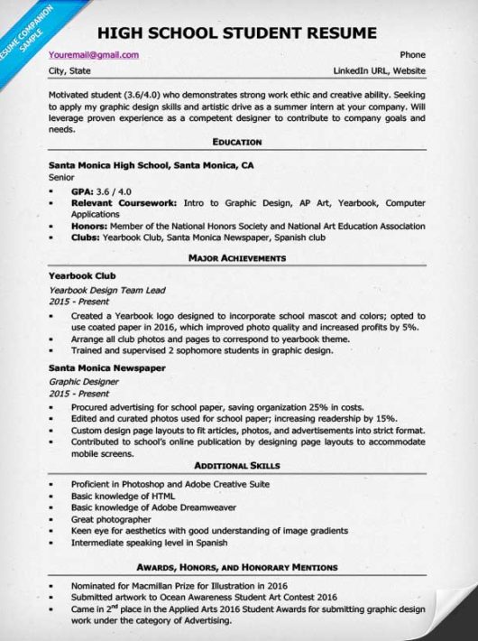 resumes for college students