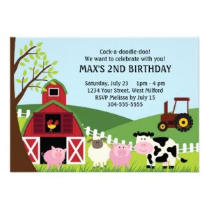 retirement party invitations templates farm kids birthday invitation