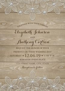 retirement party invitations templates rustic wood lace wedding invitations elegant vintage luxury cards