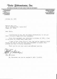 return to work letter from doctor vista labs letter