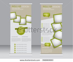 roll up banner design stock vector roll up banner stand template abstract background for design business education advertisement