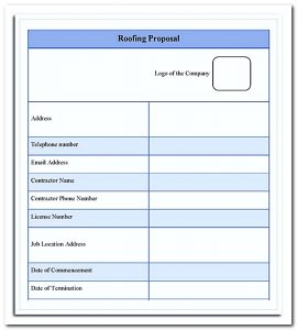 roofing estimate templates download the roofing estimate proposal template