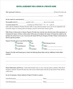 room rental agreement template room rental agreement in private home pdf download