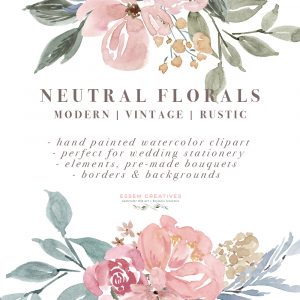 rustic wedding invitation templates neutral watercolor flowers clipart floral borders frames for wedding invitations logos commercial use