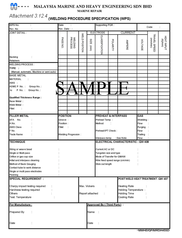 safety meeting sign in sheet weling procedure specification form