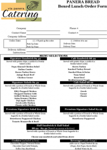 sale sheet example catering order form template excel