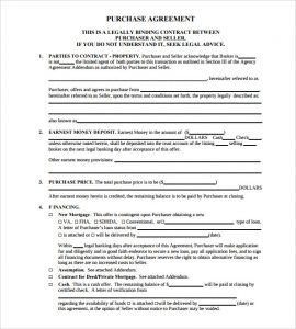 sales contract sample purchase and sale agreement pdf