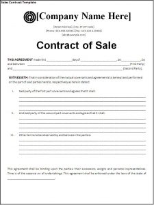 sales contract template sales contract template eavvtdhh