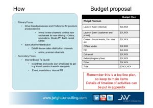 sales proposal example business plan example for widget company v november st j wightconsultingcom