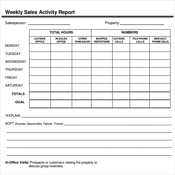 sales report template