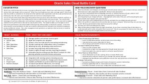 sales strategies template sales cloud battle card
