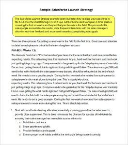 sales strategy example free download sales strategy template pdf