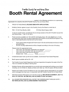 salon booth rental agreement sample booth rental agreement template d