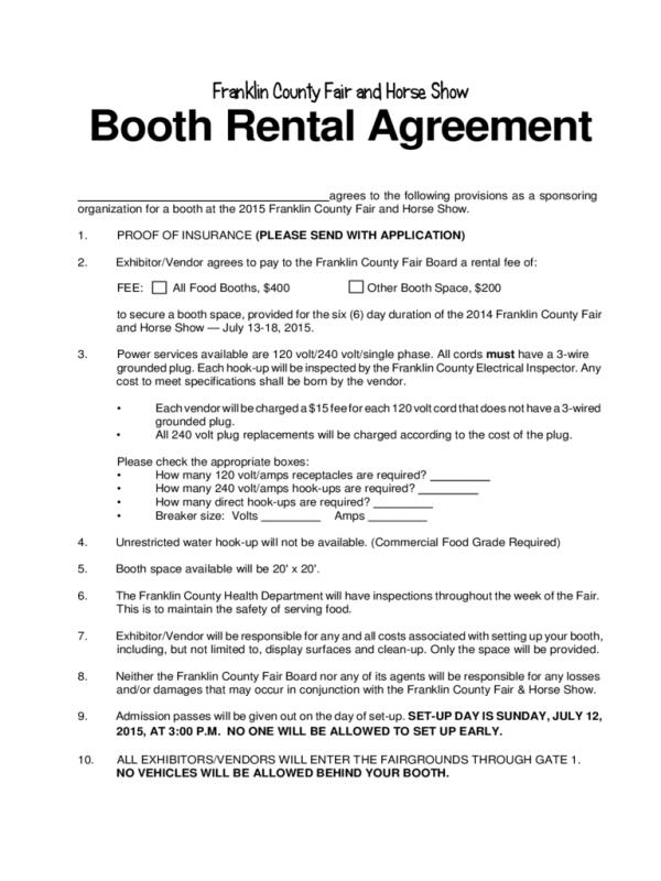 salon booth rental agreement