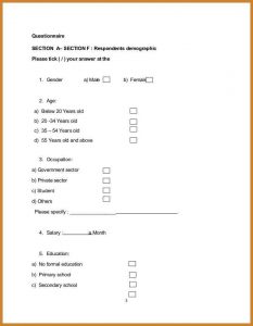 sample basic resignation letter demographic questionnaire questionnaire research proposal cb