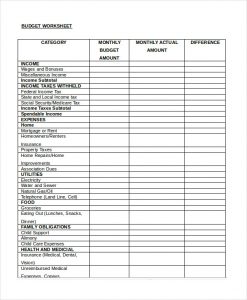 sample budget sheet sample budget worksheet