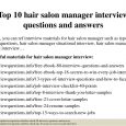 sample consultation agreement top hair salon manager interview questions and answers